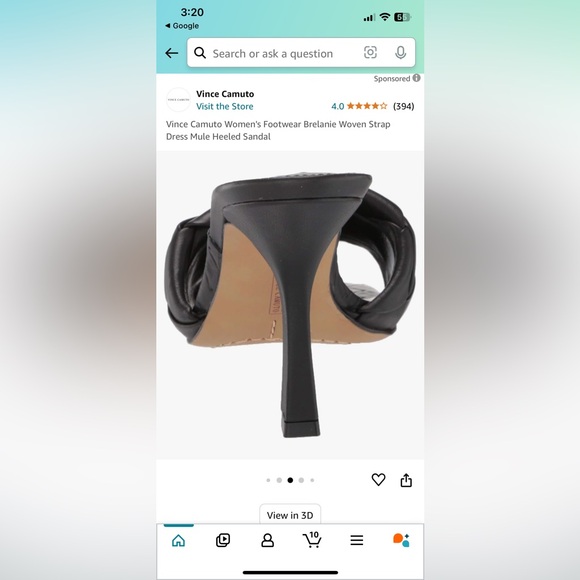 Vince Camuto Women's Footwear Brelanie Woven Strap
Dress Mule Heeled Sandal - Picture 6 of 7